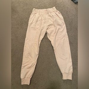 cute pinky tan sweatpants